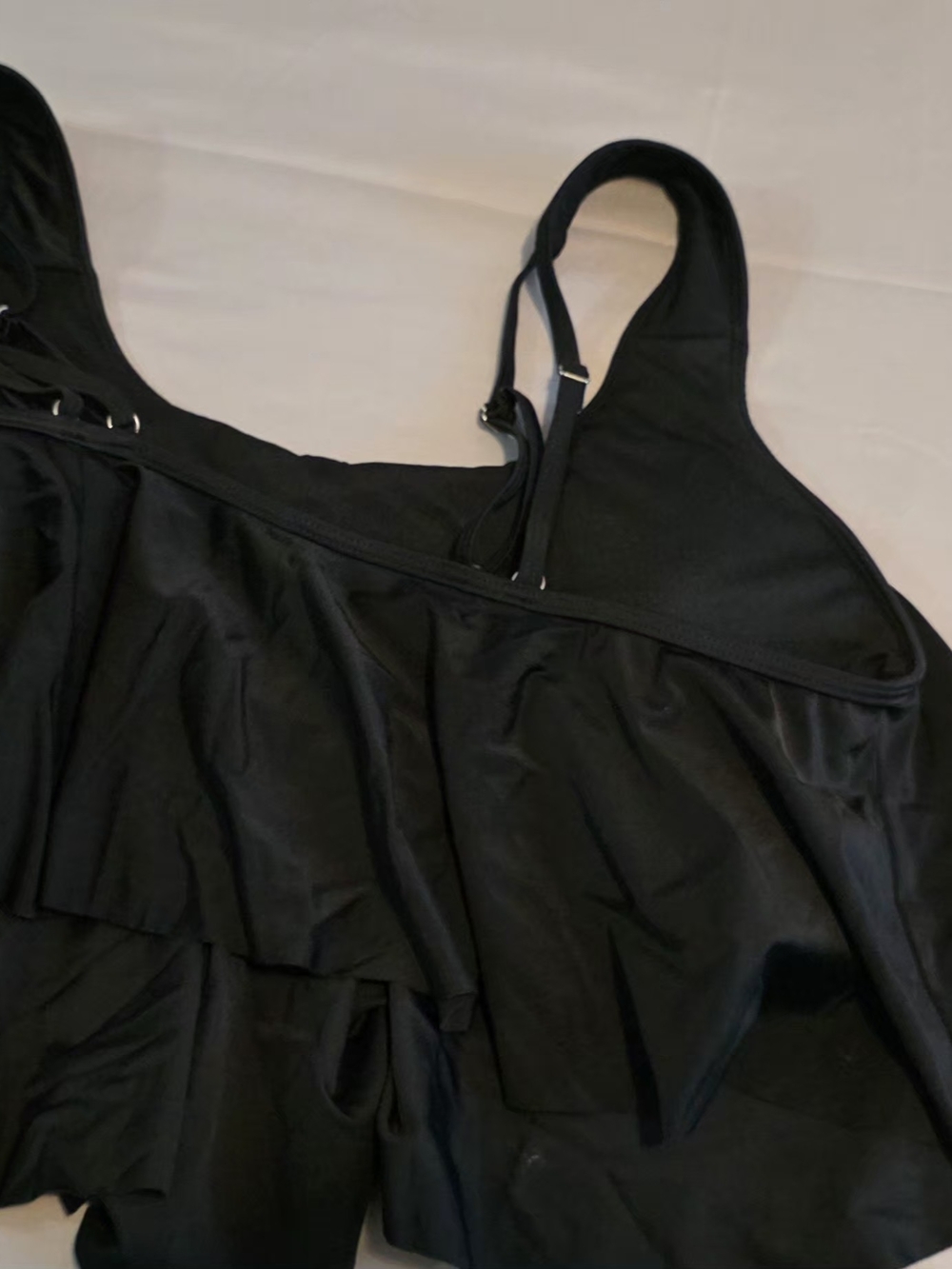 Cupshe Black Flowy Swim Bikini Top - Picture 3 of 3